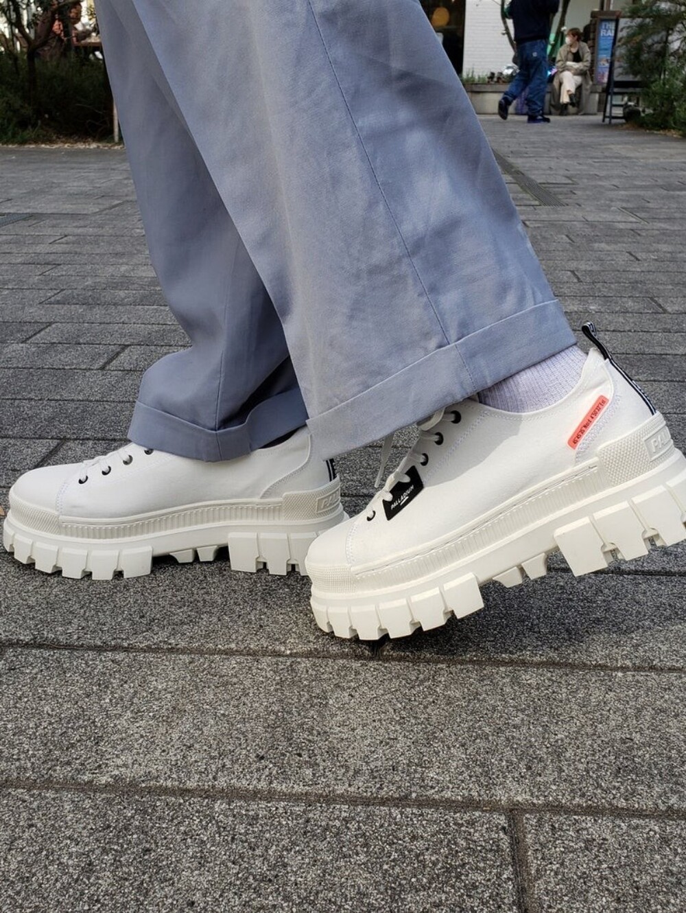 Palladium White Chunky Sneakers